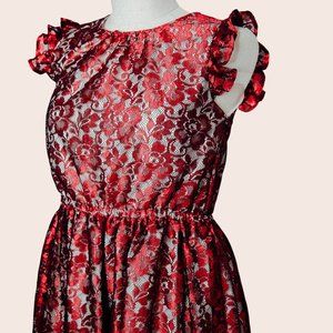 Lace Cap Sleeve Dress